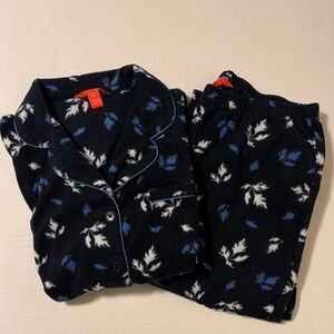 PJ set Cozy Fleece with Leaf Print